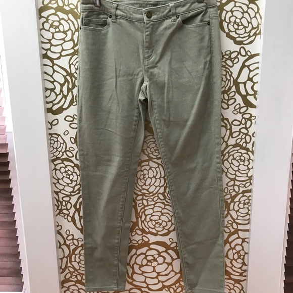 ✨ Michael Kors Light Green Skinny Stretch Jeans - Picture 2 of 8
